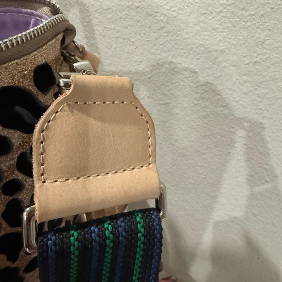 Consuela Leopard Print Tote with Tan and Green Accents - Picture 5 of 12